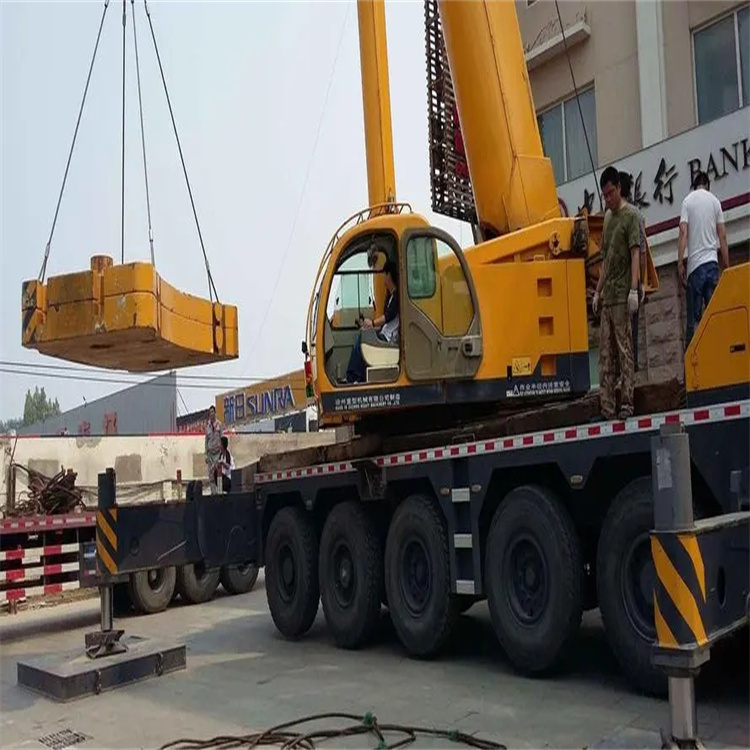 尉氏当地吊车出租|机器吊装|75吨|工厂搬迁服务